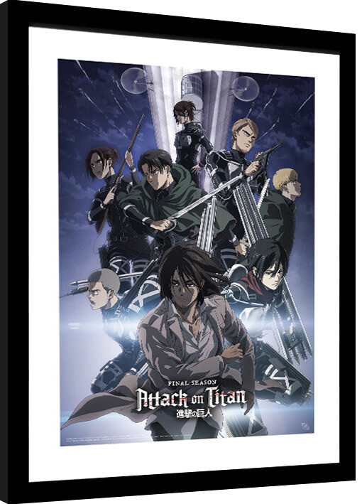 Framed Poster Attack on Titan - S4 key art 2