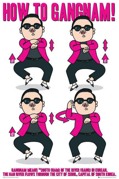 Плакат PSY - how to gangnam