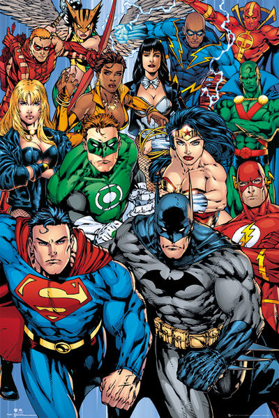 Poster DC COMICS - collage