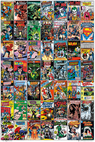 Poster DC COMICS - comic covers