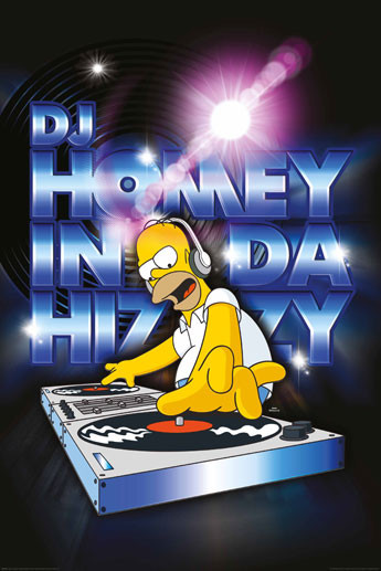 Плакат SIMPSONS - dj homey