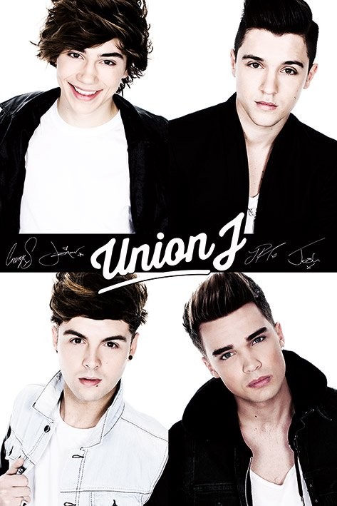 Плакат Union J (B&W)