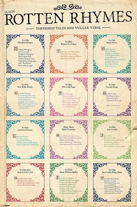 Poster Rotten rhymes