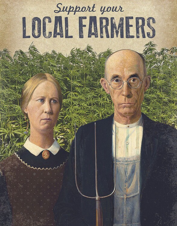 Metallikyltti Local Farmers