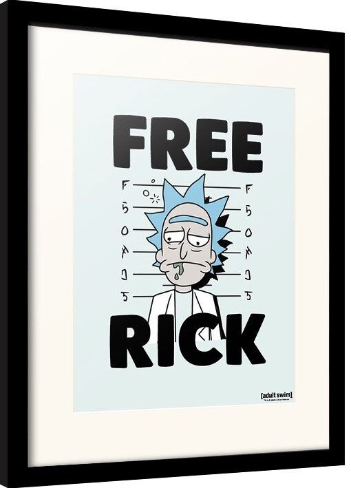 Κορνιζαρισμένη αφίσα Rick and Morty - Free Rick