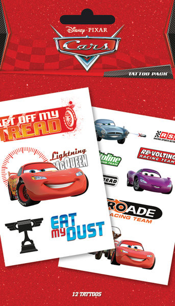 Τατουάζ CARS - characters & sponsors