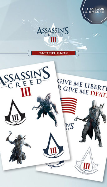 Τατουάζ Assassin's Creed III - connor & logos