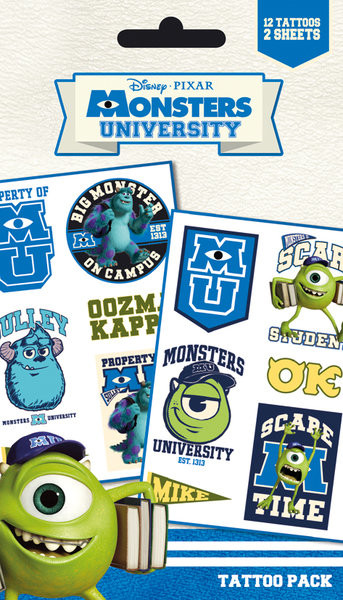 Τατουάζ MONSTERS UNIVERSITY - mike & sulley