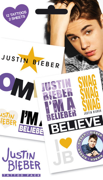 Τατουάζ JUSTIN BIEBER - belieber
