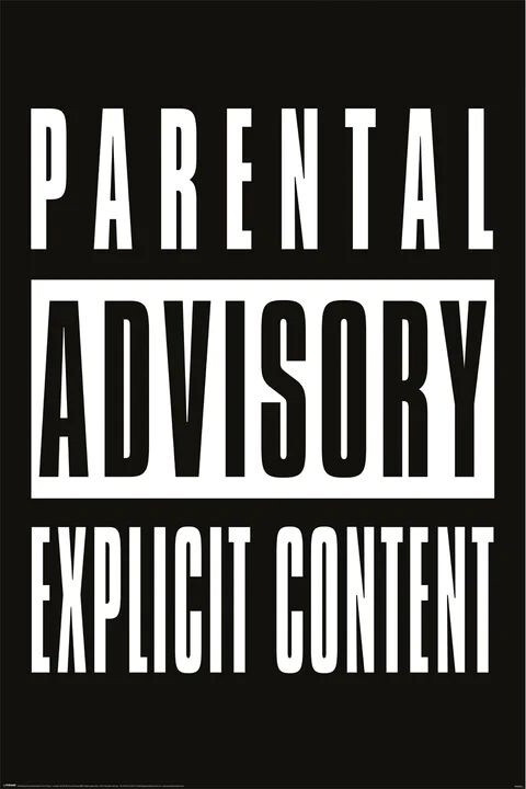 Плакат Parental Advisory - Explicit Content
