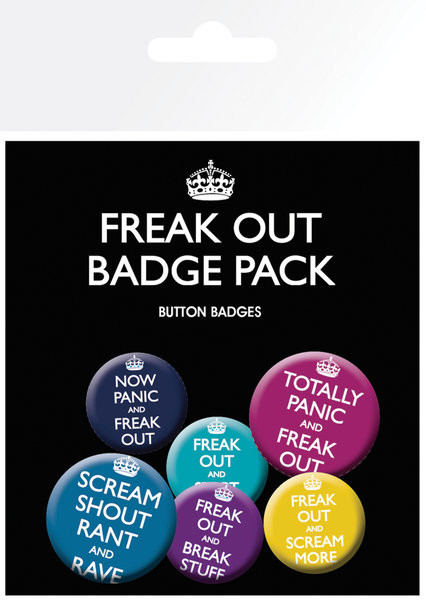 Badge set NOW PANIC