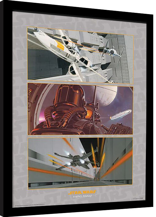 Kehystetty juliste Star Wars - X-Wing Assault