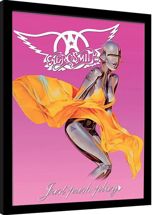 Κορνιζαρισμένη αφίσα Aerosmith - Just Push Play