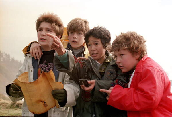 Плакат Jeff Cohen, Sean Astin, Jonathan Ke Quan and Corey Feldman