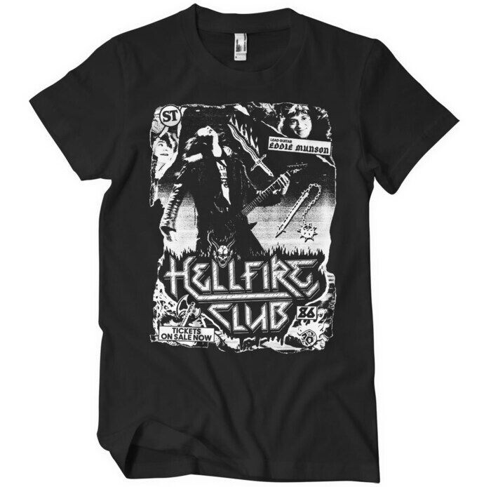 Тениска Stranger Things - Hellfire Club Rock