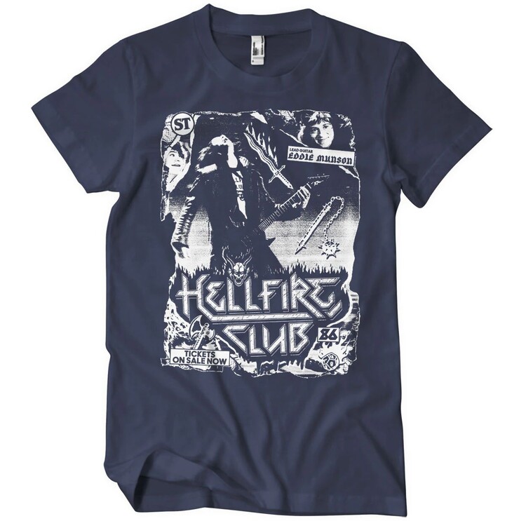Тениска Stranger Things - Hellfire Club Rock