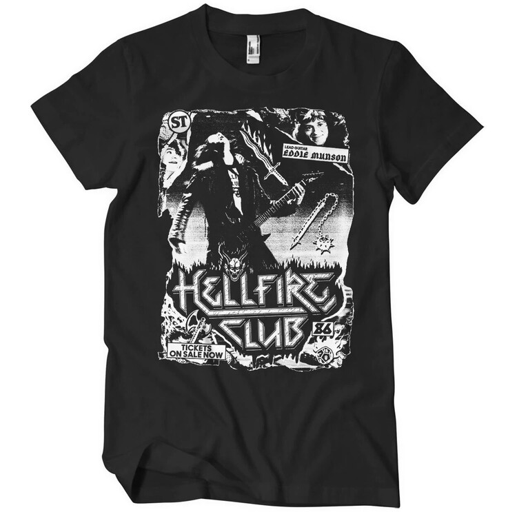 Тениска Stranger Things - Hellfire Club Rock