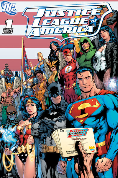 Плакат DC COMICS - justice league cover