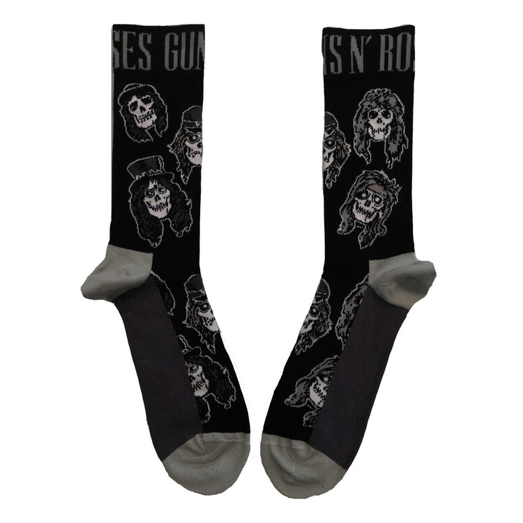 Κάλτσες Guns N‘ Roses - Skulls Band Monochrome