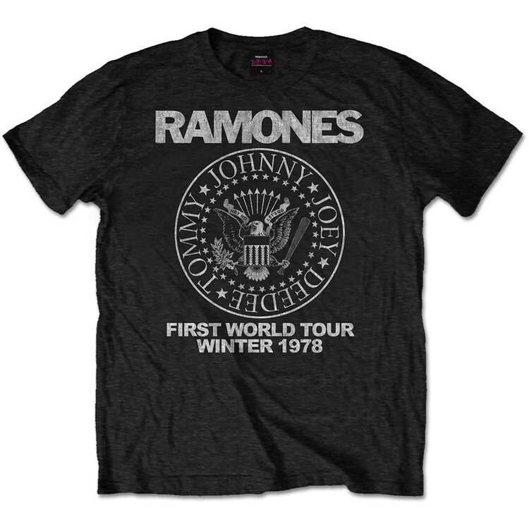 Тениска Ramones - First World Tour 1978