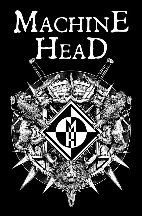 Textile Poster Machine Head - Crest