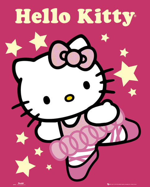 Плакат HELLO KITTY - ballerina
