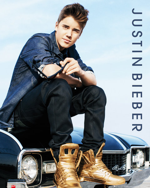 Poster Justin Bieber - car