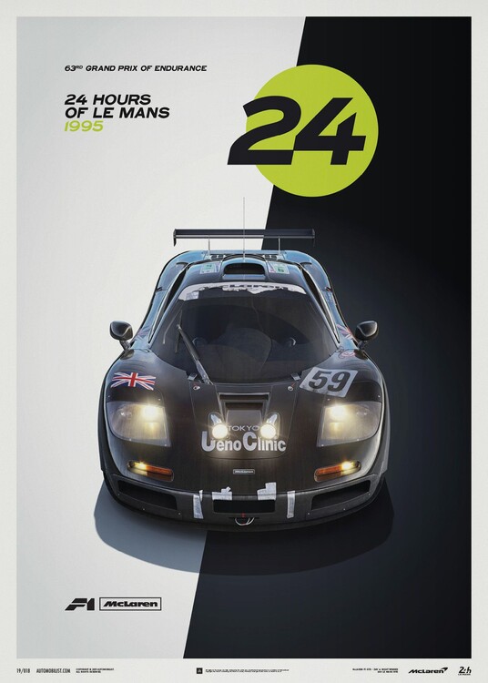 Εκτύπωση τέχνης McLaren F1 GTR - 24h Le Mans
