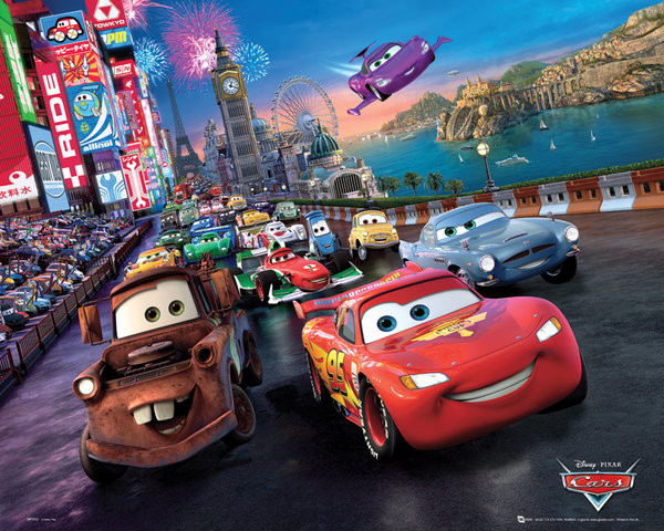 Плакат CARS - race