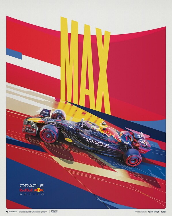 Художествен печат Oracle Red Bull Racing - Max Verstappen - 2022