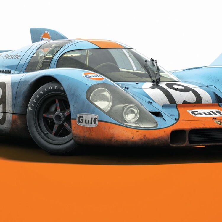 Taidetuloste Porsche 917 - Gulf - 24 Hours of Le Mans - 1971 | Julisteet,  printit ja seinätapetit | Europosters