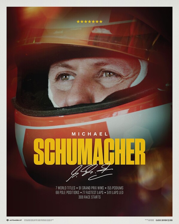 Εκτύπωση τέχνης Michael Schumacher - Keep Fighting - 2023
