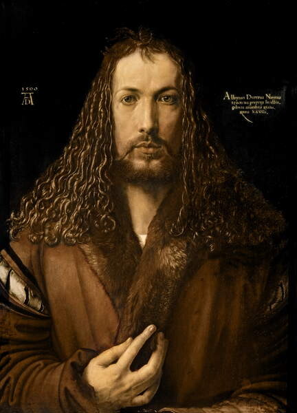 Наклейка Self Portrait at the Age of Twenty-Eight, 1500