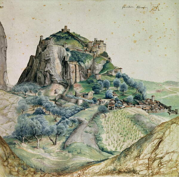 Наклейка View of the Arco Valley in the Tyrol, 1495