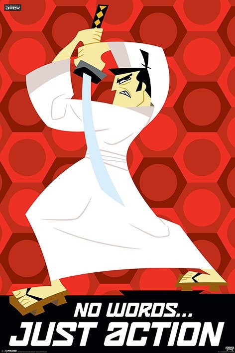 Плакат SAMURAI JACK - no words, just action