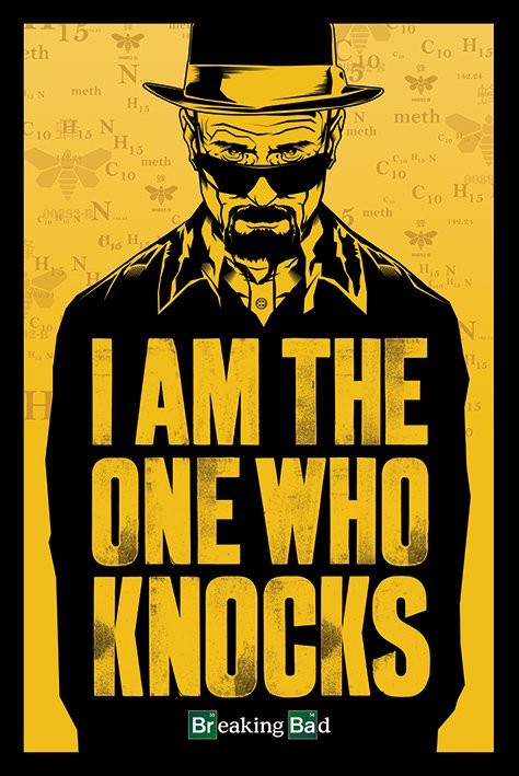Плакат BREAKING BAD - i am the one who knocks