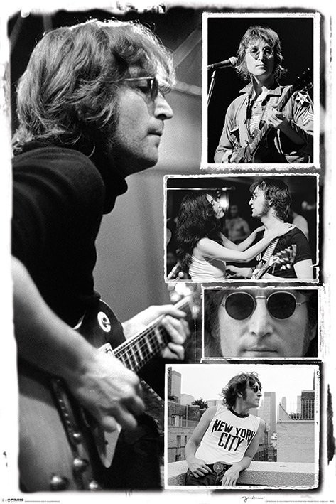 Плакат John Lennon - collage bob gruen