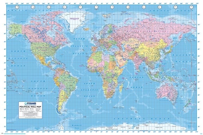 Poster World Map - Political