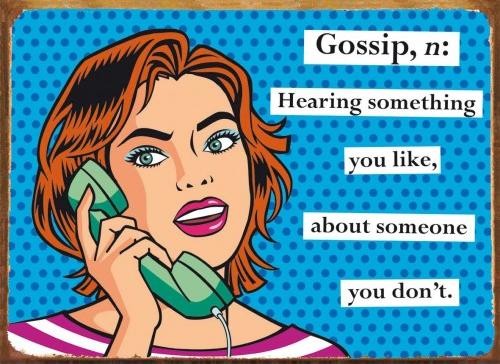 Metallikyltti GOSSIP
