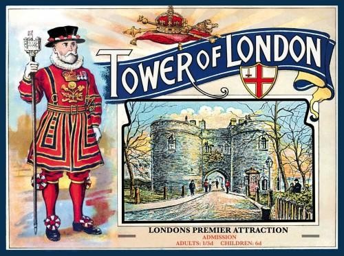 Μεταλλική πινακίδα TOWER OF LONDON