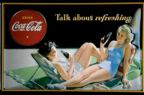 Μεταλλική πινακίδα COCA COLA - TALK ABOUT IT 3D