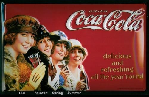 Μεταλλική πινακίδα COCA COLA - FOUR SEASON 3D