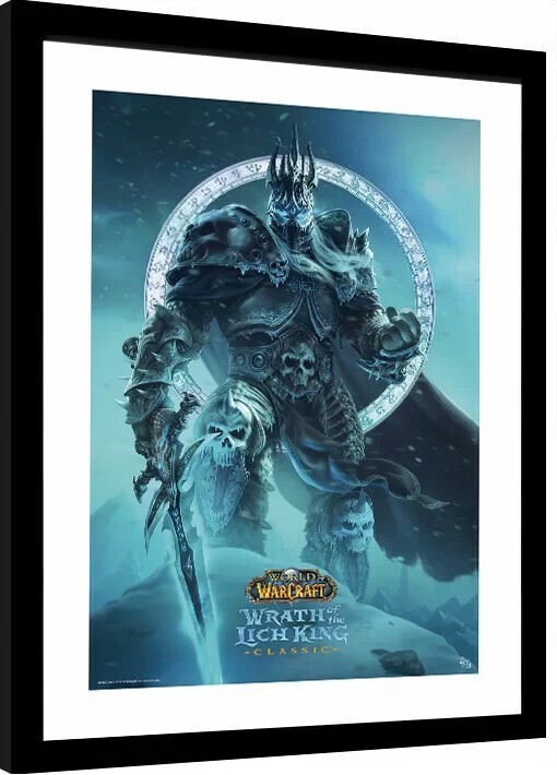 Κορνιζαρισμένη αφίσα World of Warcraft - Lich King