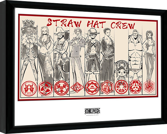 Framed Poster One Piece - Straw Hat Crew
