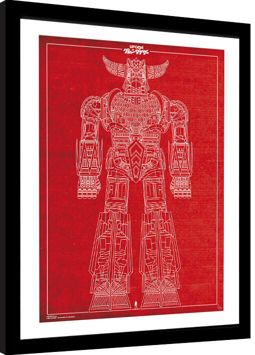 Kehystetty juliste Grendizer - Grendizer‘s plans