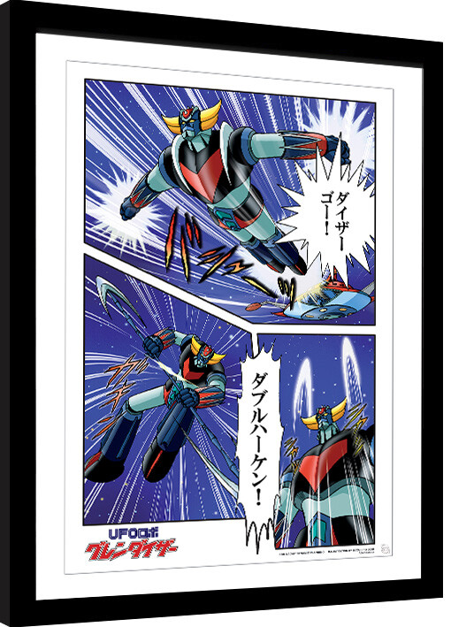 Poster emoldurado Grendizer - Grendizer in action