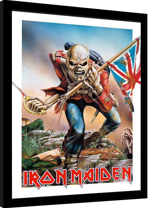 Poster emoldurado Iron Maiden - Trooper Eddie