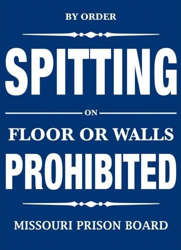 Metallikyltti NO SPITTING
