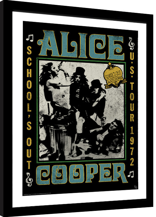 Κορνιζαρισμένη αφίσα Alice Cooper - School!s out Tour