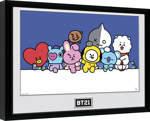Framed poster BT21 - Groupe
